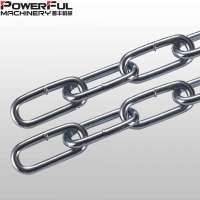 ZINC PLATED GALVANIZED EUROPEAN TYPE DIN763 WELDED LONG LINK CHAIN