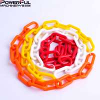 Red and White Plastic Link Chain